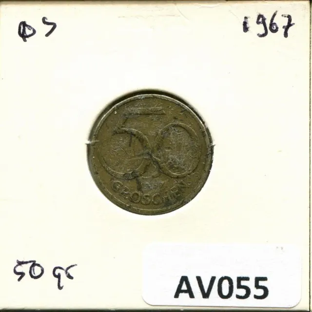 50 GROSCHEN 1967 AUSTRIA Coin #AV055C