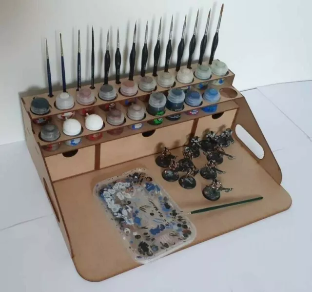 Paint Station 20 Citadel Paints 40K Hobby Work Station Portable Peinture Citadel