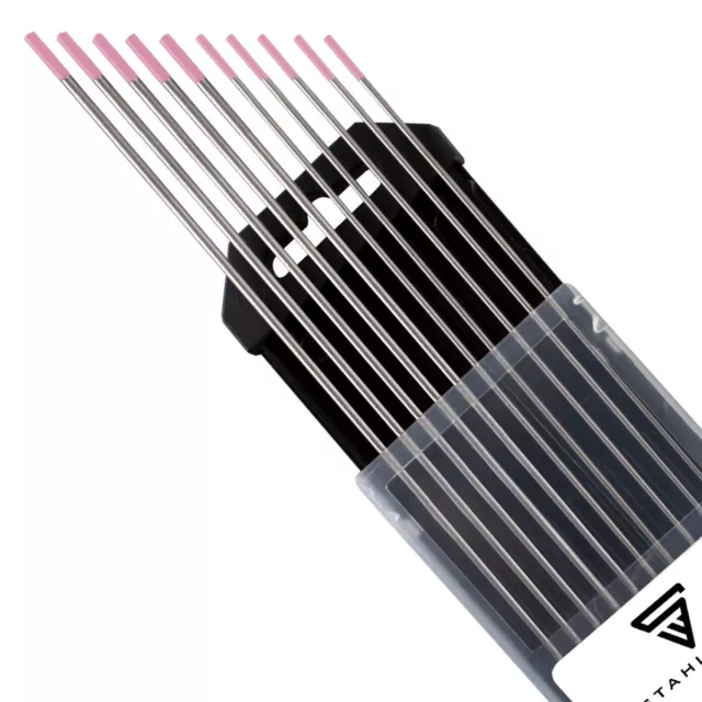 STAHLWERK Électrodes en tungstène Électrodes de soudage WX Pink 1,6 + 2,4 mm Set