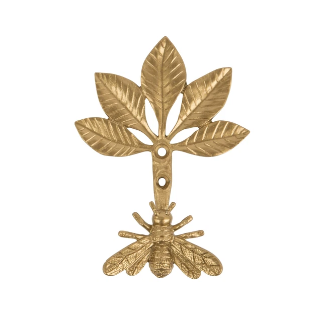 Gold Bee Wall Hook Curtain Tieback Storage Coat Holder Hanger Voile Holdbacks