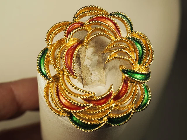Broche Vintage Signée - Occasion - Bijou Ancien De Collection