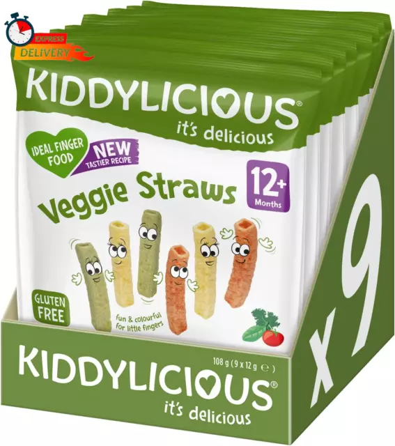 Veggie Straws, 12G (Pack of 9) - New Tastier Recipe