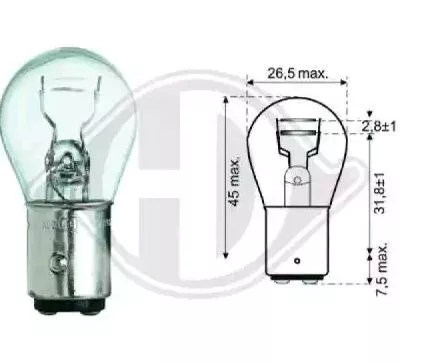 P21/5W DIEDERICHS Lampen Autolampen 12V 5, 21W LID10050