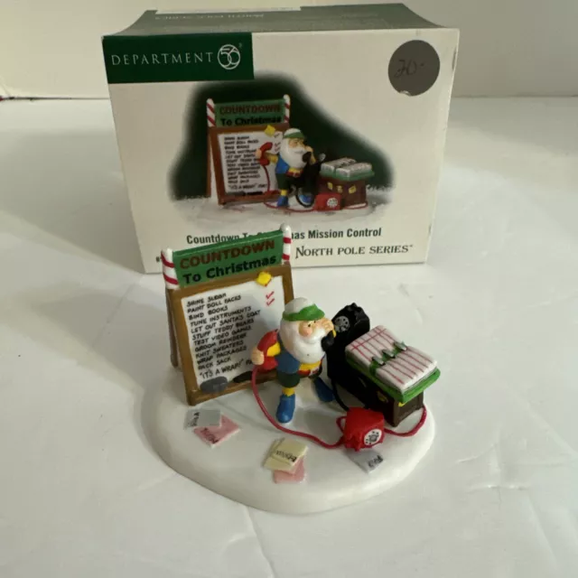 Dept 56 Countdown To Christmas Mission Control North Pole Series Mint in Box MIB
