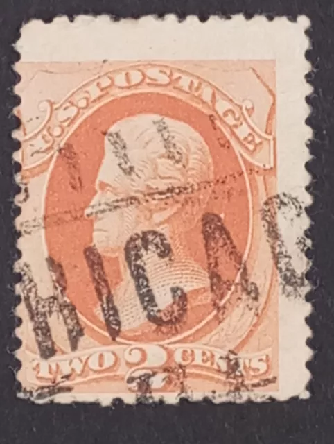 Timbre USA Rare N 180 ,  2 centime Vermillion impression spéciale