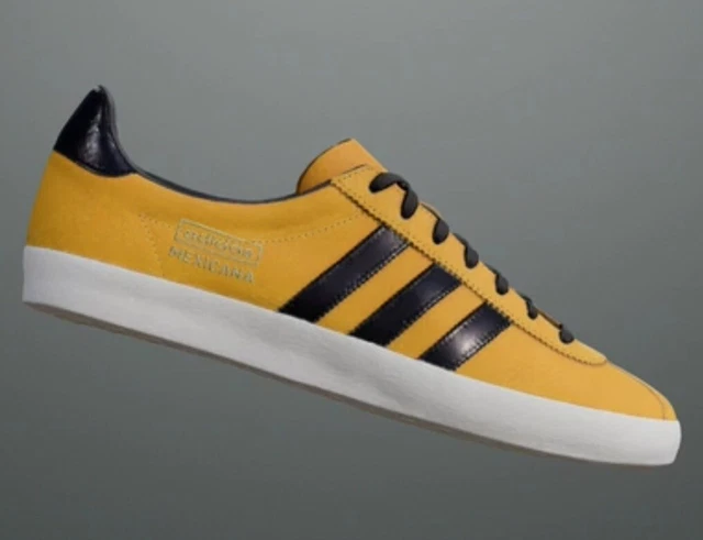 Adidas gazelle trainers jamaica yellow/black sale
