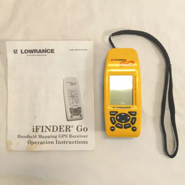 Lowrance iFINDER GO Handheld Waterproof Hunting Hiking GeoCaching GPS 051-255-00