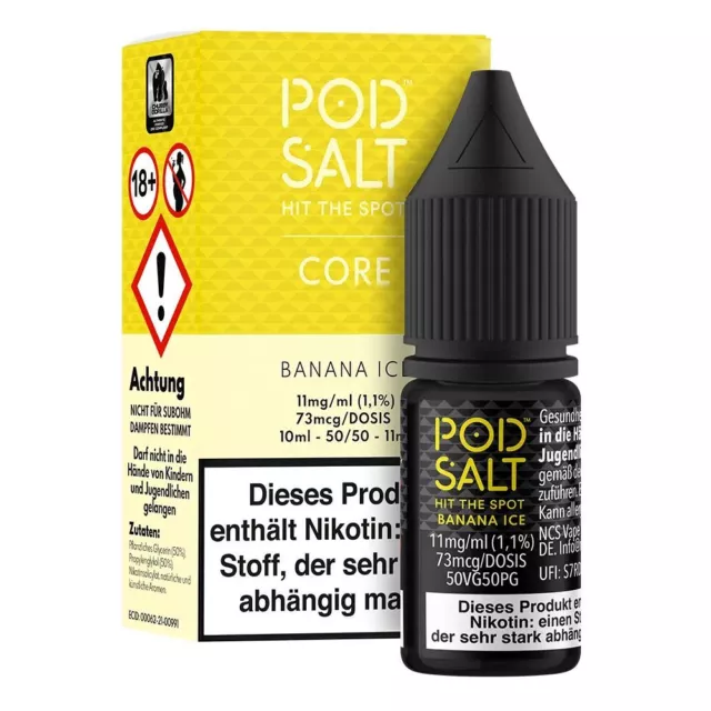 Pod Salt Core 10ml Nikotinsalz Liquid 11mg 20mg Nic Salt e Liquid 10ml Frucht 3