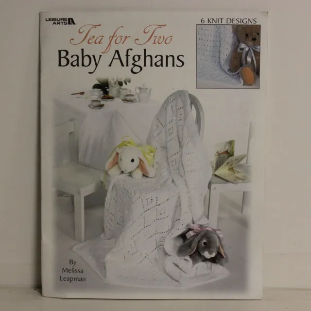 Baby Afghans Patterns Book Tea for Two, Melissa Leapman, Leisure Arts, 2002