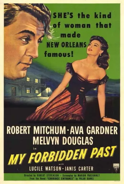 70469 My Forbidden Past Robert Mitchum, Ava Gardner Wall 24x18 POSTER Print