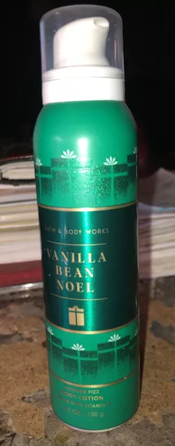 Bath & Body Works Vanilla Bean Noel Shimmer Fizz Body Lotion 3.Oz. Brand New