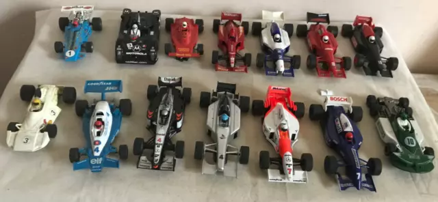 14X SCALEXTRIC CARS Vintage bundle Hornby Formula 1 Silverstone