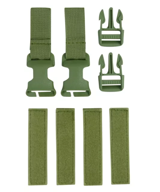 Kombat Tactical Buckle Tek Molle Conversion Kit, Green, Black, Coyote, BTP Camo