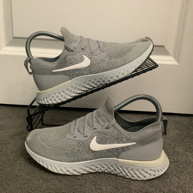 NIKE EPIC REACT Flyknit Womens Grey White Trainers Running Gym Shoes Size UK 5 44.99 PicClick UK