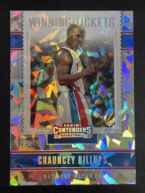 2017-18 Panini Contenders Winning Tickets Cracked Ice /25 Chauncey Billups #9
