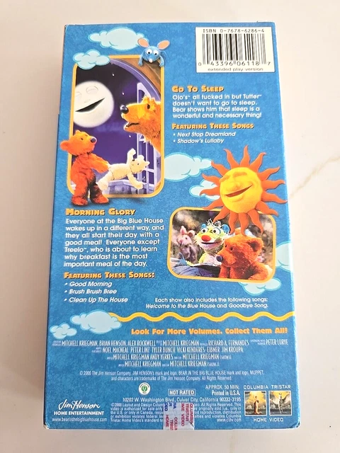 BEAR IN THE Big Blue House - Early to Bed, Early to Rise VHS Tape 2001 ...