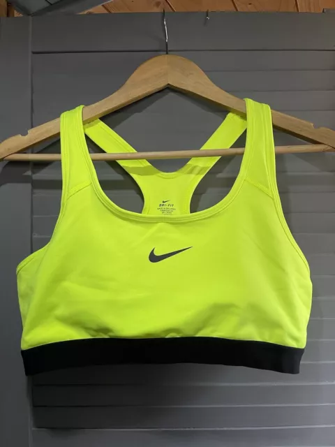 Nike Neon Dri-Fit Sports Bra / Training Top Uk Size Extra Large #1
