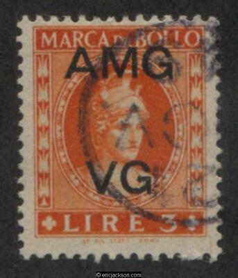 AMG Venezia Giulia Fiscal Revenue Stamp, VG F3 used, F-VF