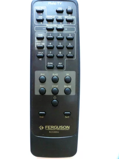FERGUSON TV/VCR REMOTE CONTROL RC5305U for FV91LV
