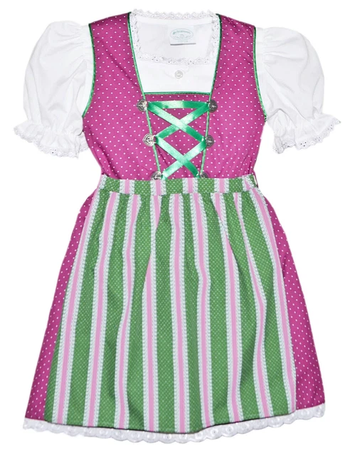 Dirndl per bambini con grembiule Costumi per bambini Dirnd per ragazze