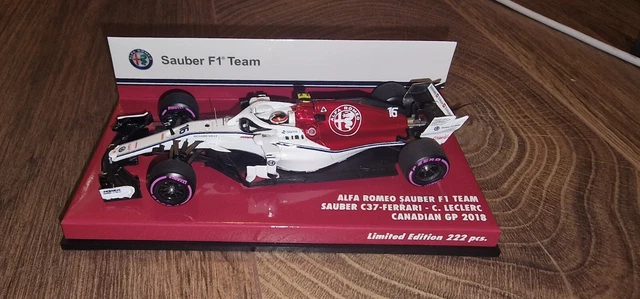 Miniature F1 Alfa Romeo Sauber C37 De Leclerc 2018 - Minichamps 1/43