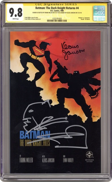 Batman The Dark Knight Returns #4 Miller Variant 1st Printing CGC 9.8 SS 1986