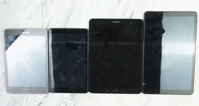 Bundle of 4x Mixed Samsung Galaxy Tab Tablets - AS-IS/FOR PARTS/REPAIR