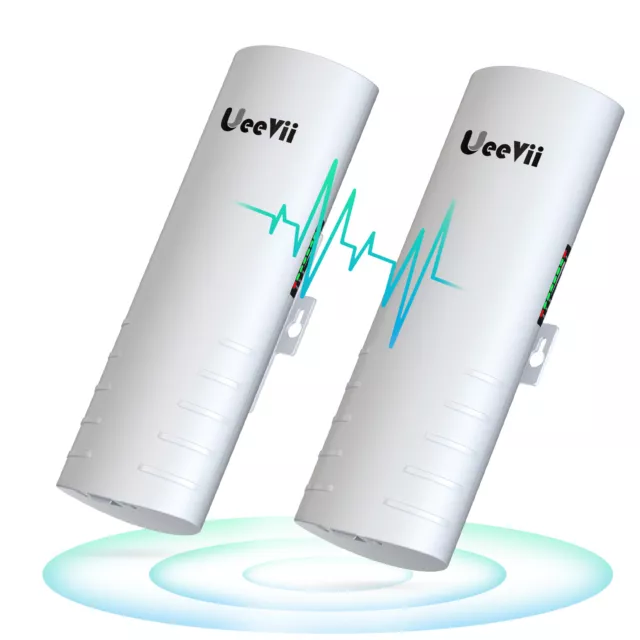 UeeVii 3KM WiFi Wireless Bridge Point to Point 5.8G 100Mbps Outdoor CPE 2LAN