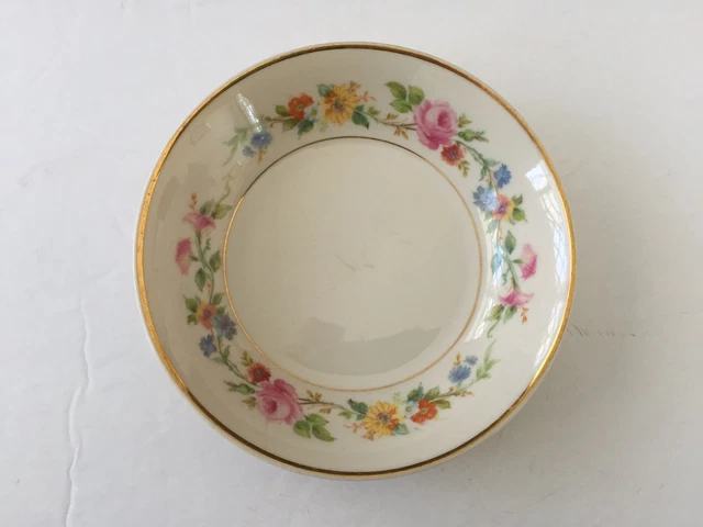 Syracuse China CLIFTONDALE Old Ivory Multicolor Flowers- 5" FRUIT / DESSERT BOWL
