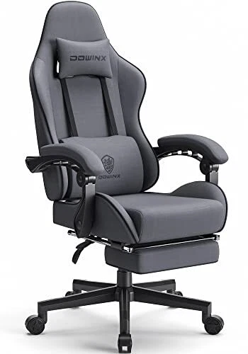 Gaming Chair Fabric with Pocket Spring Cushion, Massage Game Chair Cloth with