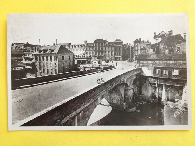 cpa written in 1948 OLORON Ste MARIE Place THIERS et le PONT Ste MARIE