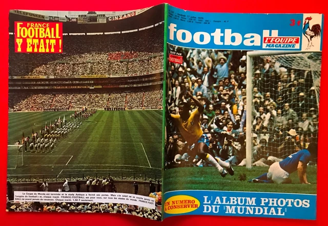 France Football Spécial Mundial Mexico 1970 - Pelé Brésil Vs Angleterre - Édition Rare