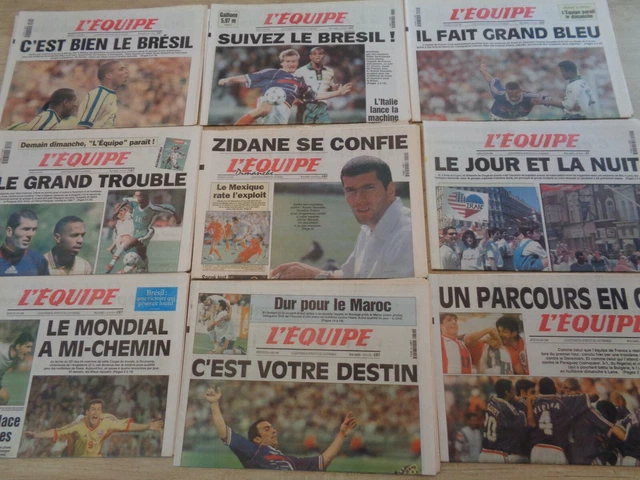 Journal l'EQUIPE coupe du monde 1998 C'est votre destin du