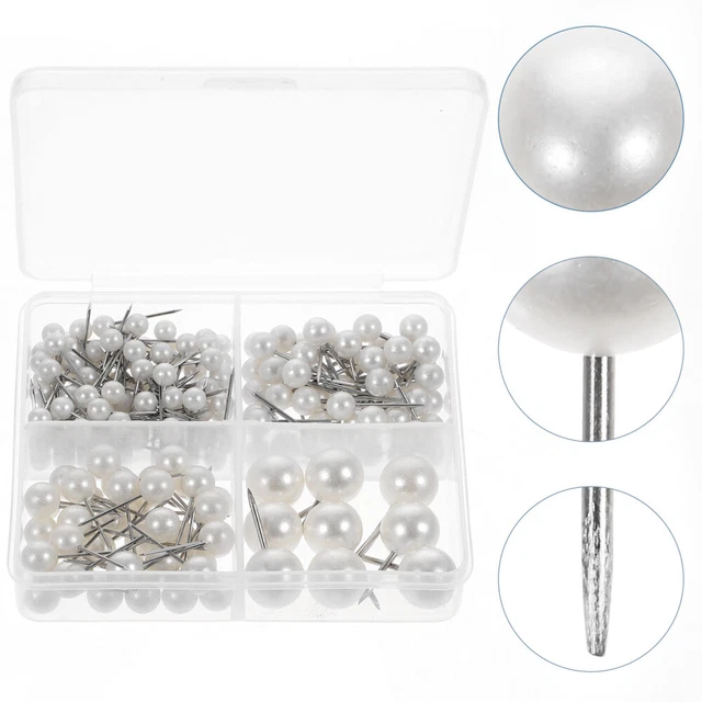 200 Pcs Gerades Nähen Reißzwecke Zierlicher Schmuck Stickwerkzeuge Perle