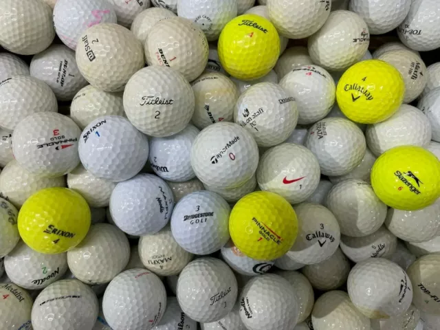 50 Titleist Callaway Top Flite Srixon Nike Wilson Dunlop Golf Balls Grade A/B