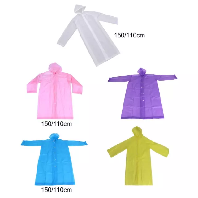 Imperméable Long Poncho de Pluie Cape de Pluie Veste de Pluie Imperméable