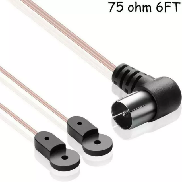 Antennen-FM-Antenne 75-Ohm-F-Stecker für Stereo-Signalempfänger