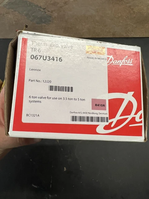 Danfoss 067U3352 TR 6 Thermostatic Expansion Valve, NOS