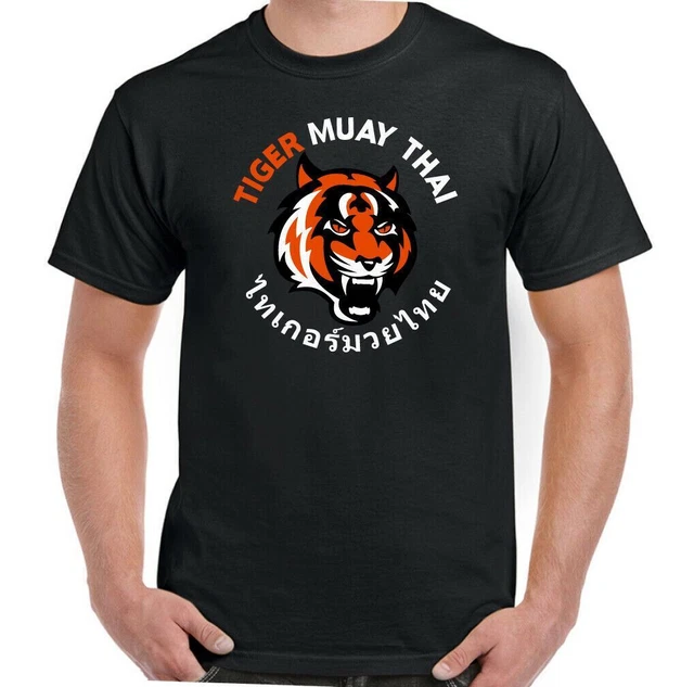 T-shirt TIGER MUAY THAI MMA UFC arti marziali Phuket Thailandia allenamento top palestra 2