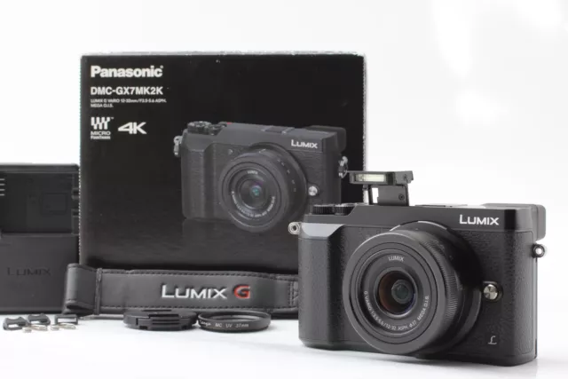 [Top MINT] Panasonic Lumix DMC-GX7 MK2 GX80 GX85 Black12-32mm Lens kit JAPAN