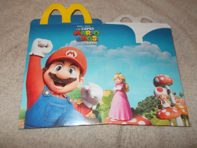 U.K McDonalds happy meal empty box Super Mario Bros Movie 2023  (used)