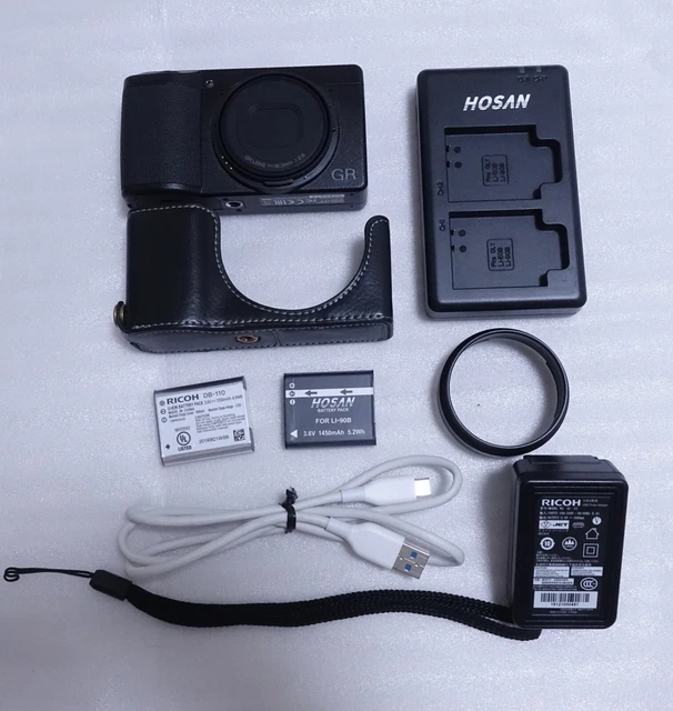 "Mint" Ricoh GR III 24.2 MP Digital Camera Black 2700 Shots