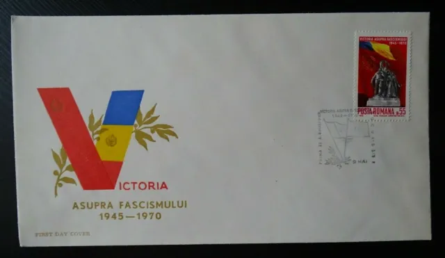 Rumänien FDC , Mi 2836 , Jahrestag des Sieges