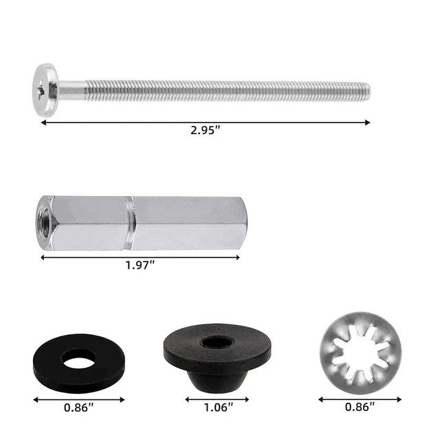 Kit Bulloni Carenatura Moto - 158 Pezzi Universali In Alluminio E ABS, Colore Nero - Foto 10