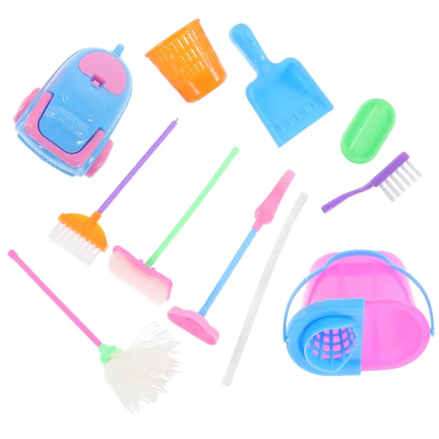 Doll Supplies Mini Cleaning Tools Miniature Mop Dustpan Puzzle
