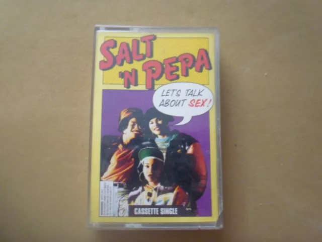 SALT N PEPA LET'S TALK ABOUT SEX CASSETTE SINGLE Pop Rap, Euro House Electronic