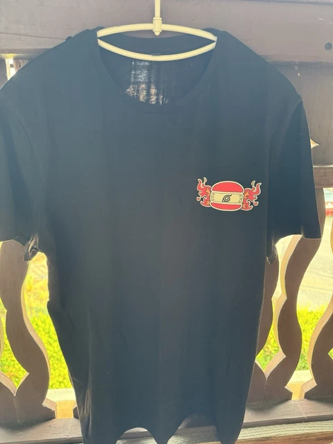T-shirt Collector Sasuke Naruto X Burger King – Taille M, Noir, édition Limitée, Neuf Avec étiquette