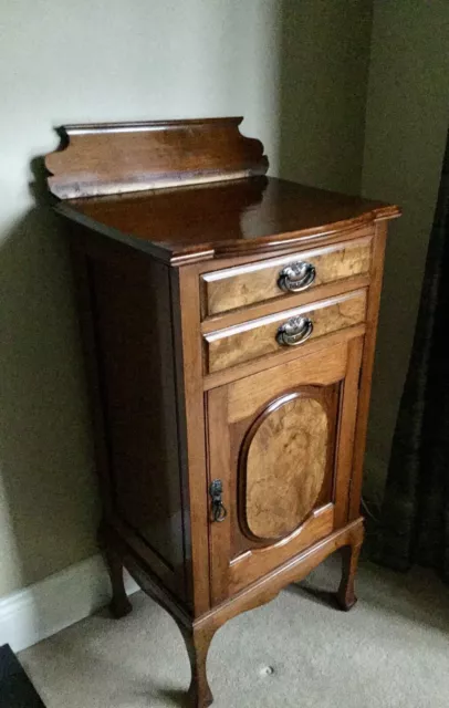 Edwardian Walnut Music Cabinet