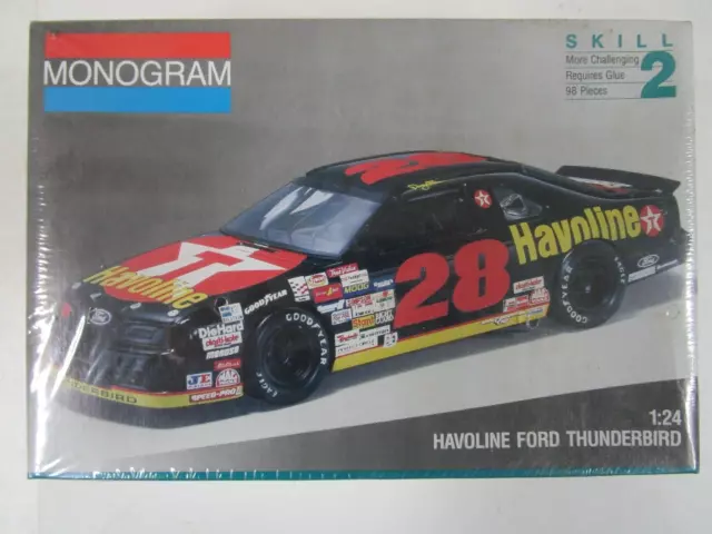 Factory Sealed Monogram Havoline Ford Thunderbird 1:24 Model Car Kit #2430