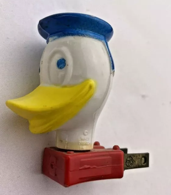 Vintage Donald Duck Walt Disney Night Light 1960's Works